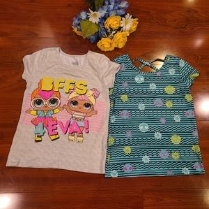 LOL Suprise 2 Girls Shirts Size 10